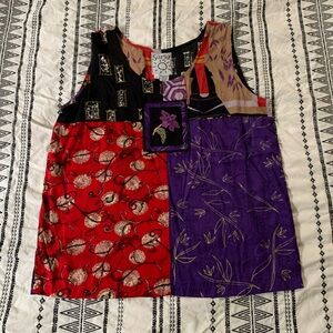 Surya | Vintage 90s Colorful Patchwork Tank Top